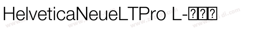 HelveticaNeueLTPro L字体转换